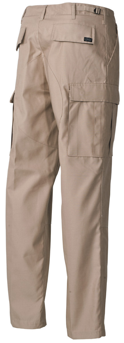 US Kampfhose, BDU, khaki, Knie- und Gesäßverstärkung
