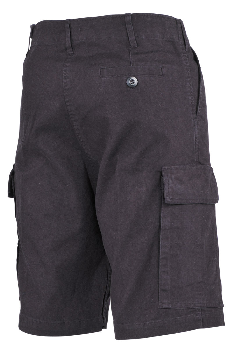 BW Moleskin Bermuda, schwarz- stonewashed