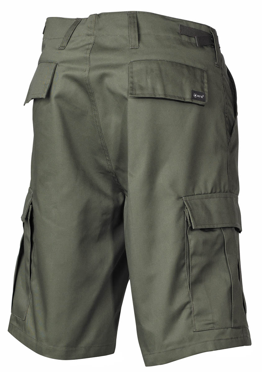 US Bermuda, BDU, oliv, mit Seitentaschen