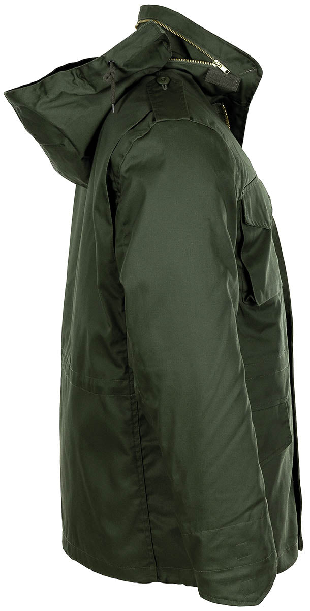 US Feldjacke M65, oliv, m. auskn. Steppfutter