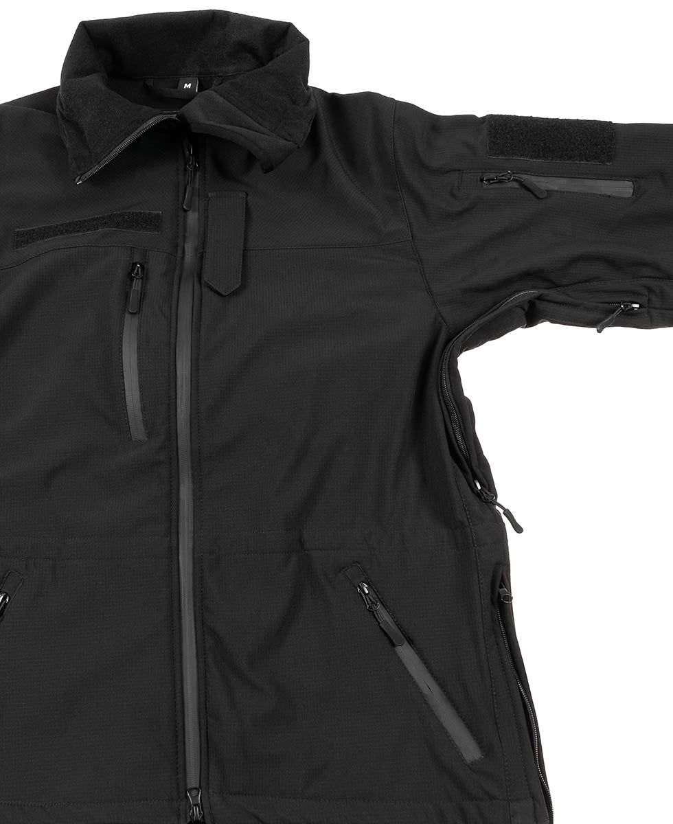 Soft Shell Jacke, High Defence, schwarz