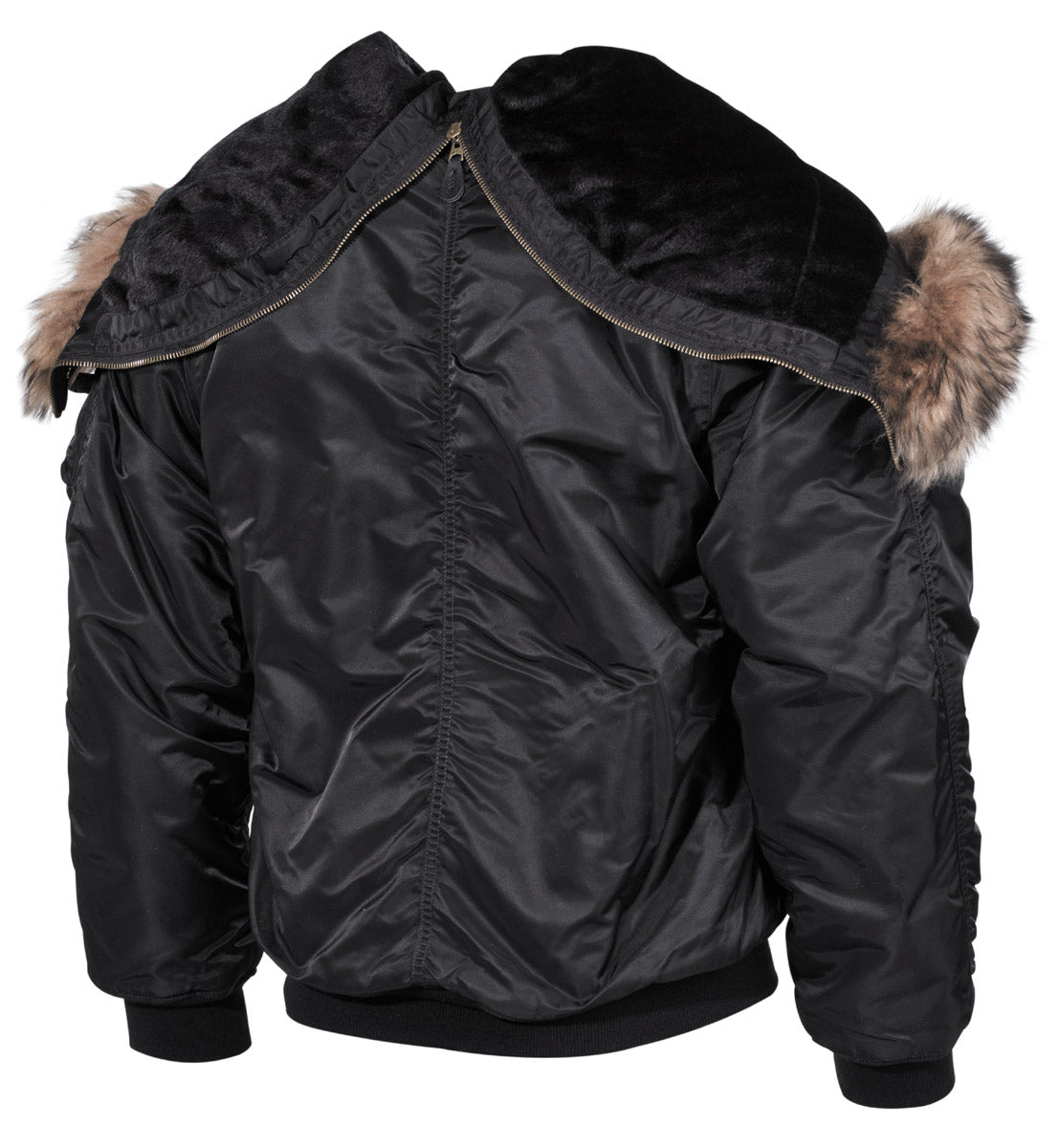US Polarjacke N2B, schwarz, dick gefüttert