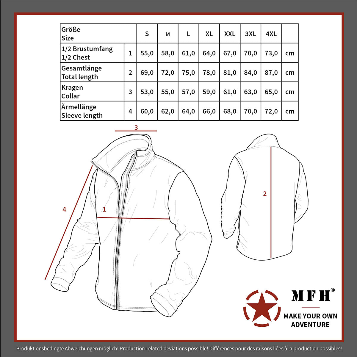 Fleece-Jacke, "Combat", flecktarn
