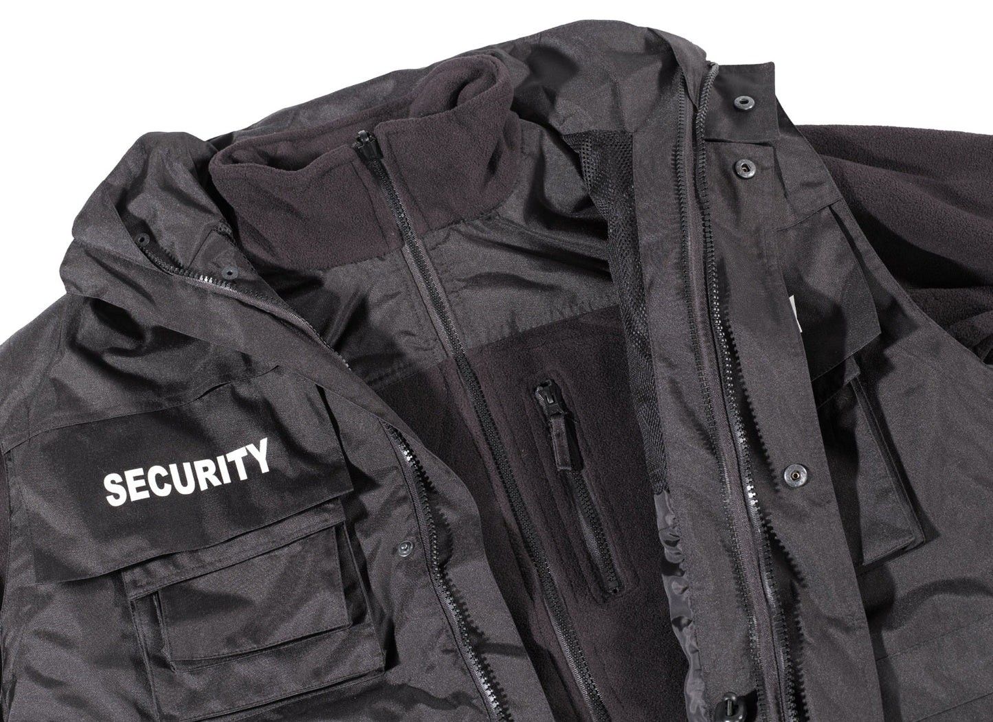Jacke, "Security", schwarz, wasserdicht, antistatisch