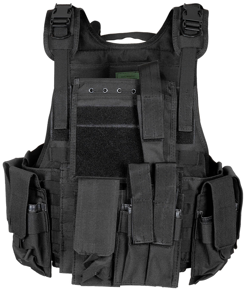 Weste, "Ranger", div. Taschen, schwarz