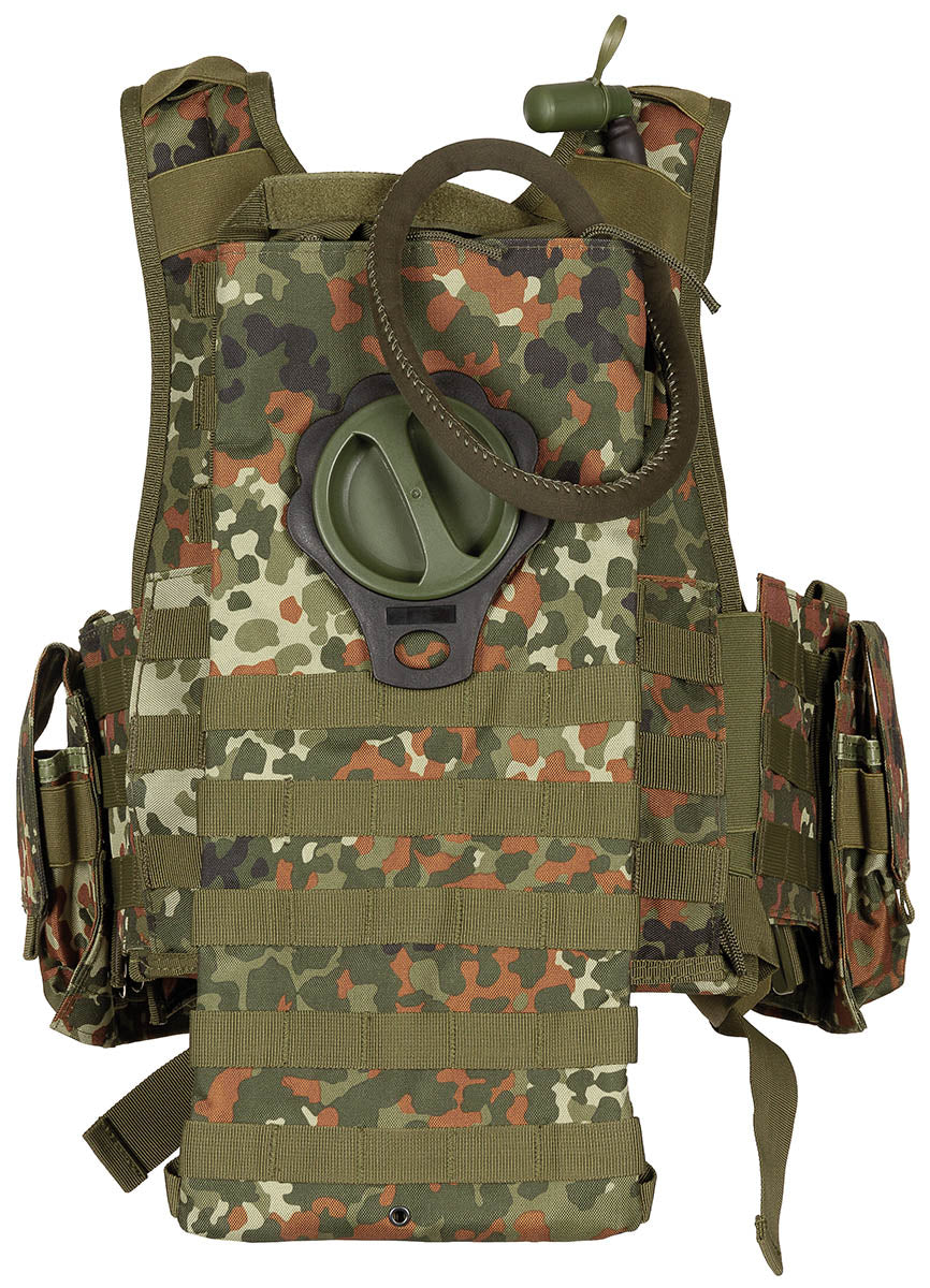 Weste, "Ranger", div. Taschen, flecktarn