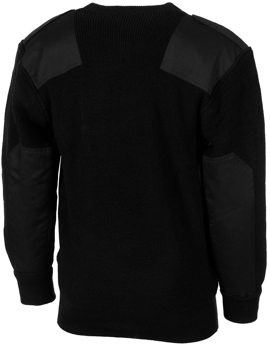 BW Pullover, mit Brusttasche, schwarz