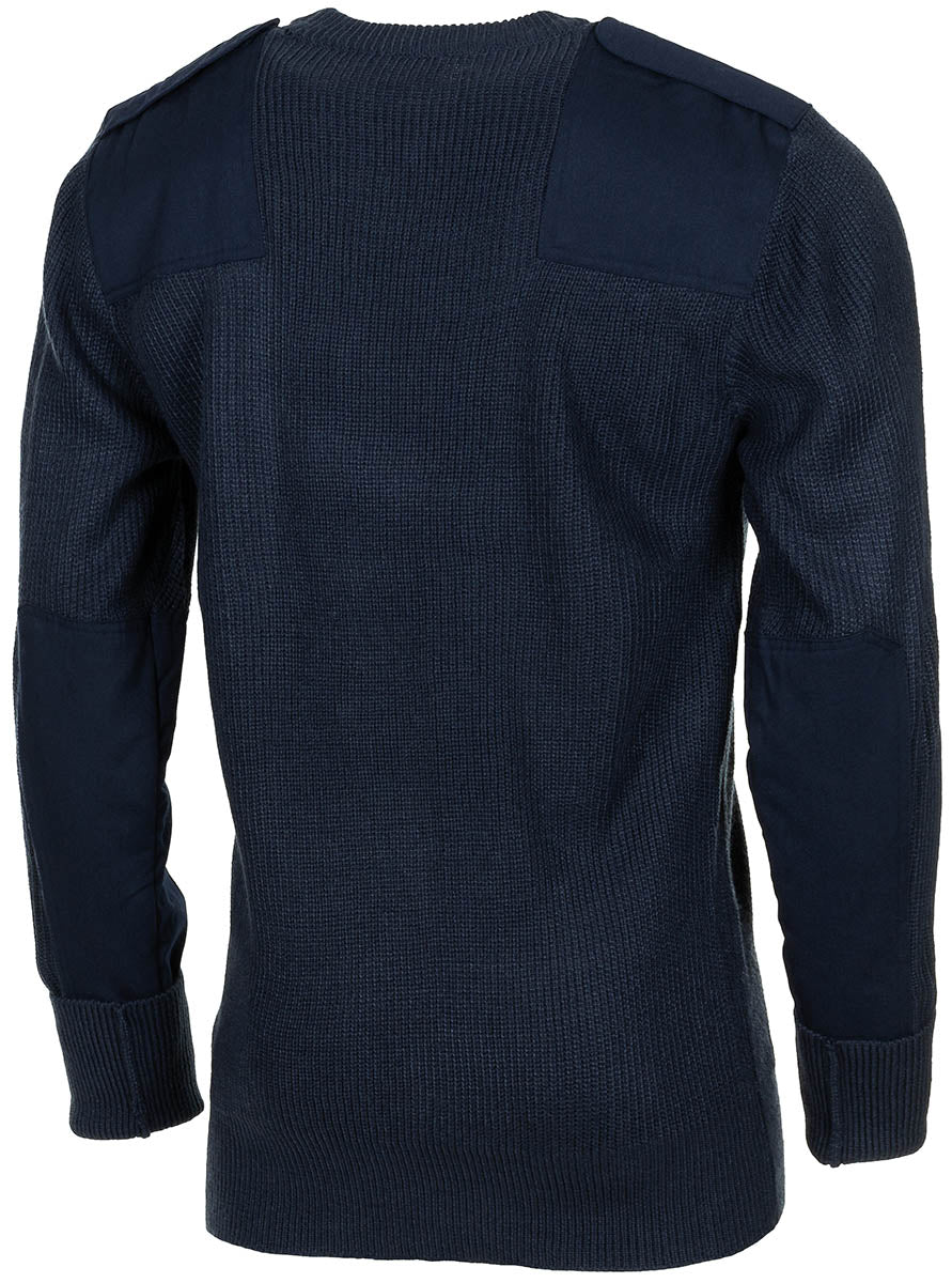 BW Pullover, mit Brusttasche, blau