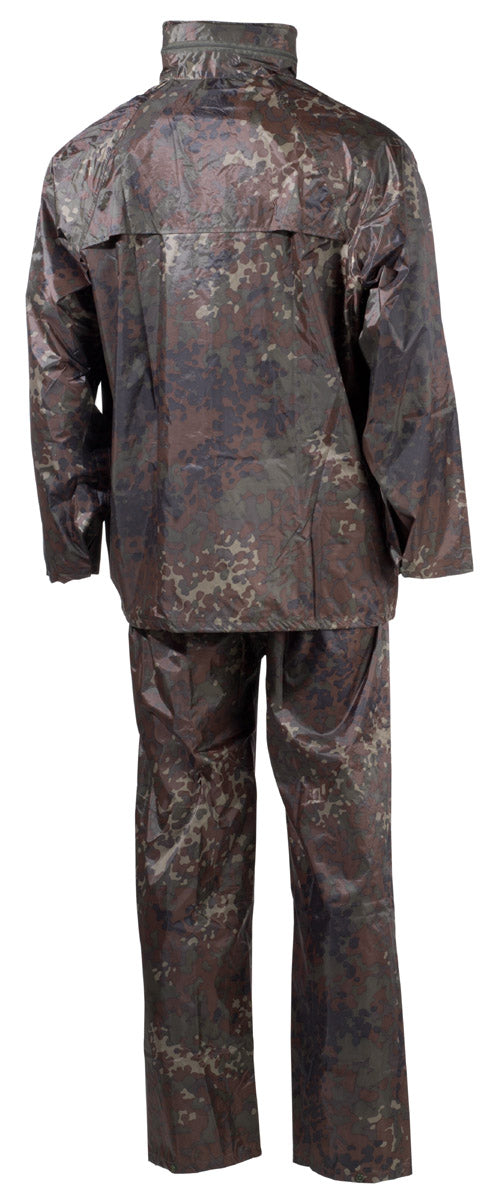 Regenanzug, 2-teilig, flecktarn