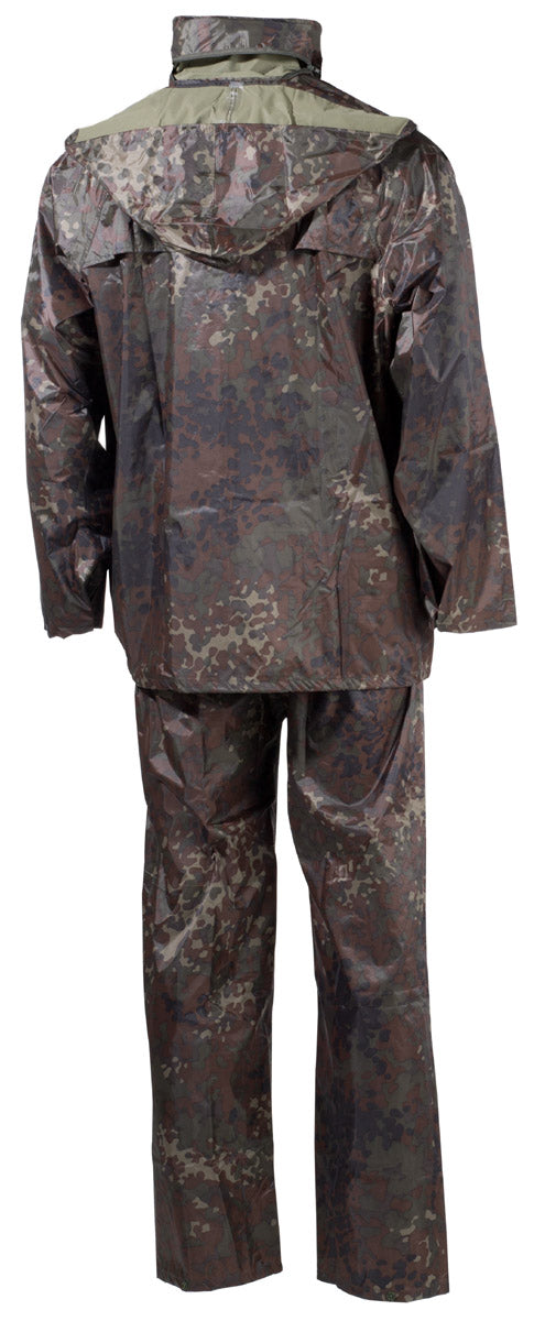 Regenanzug, 2-teilig, flecktarn