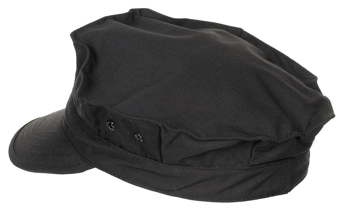 US Cap, "USMC", Rip Stop, schwarz, Marine-Corps-Druck