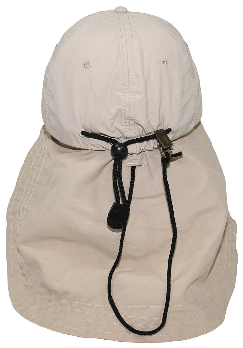 Cap, "Sahara", beige, langer Nackenschutz