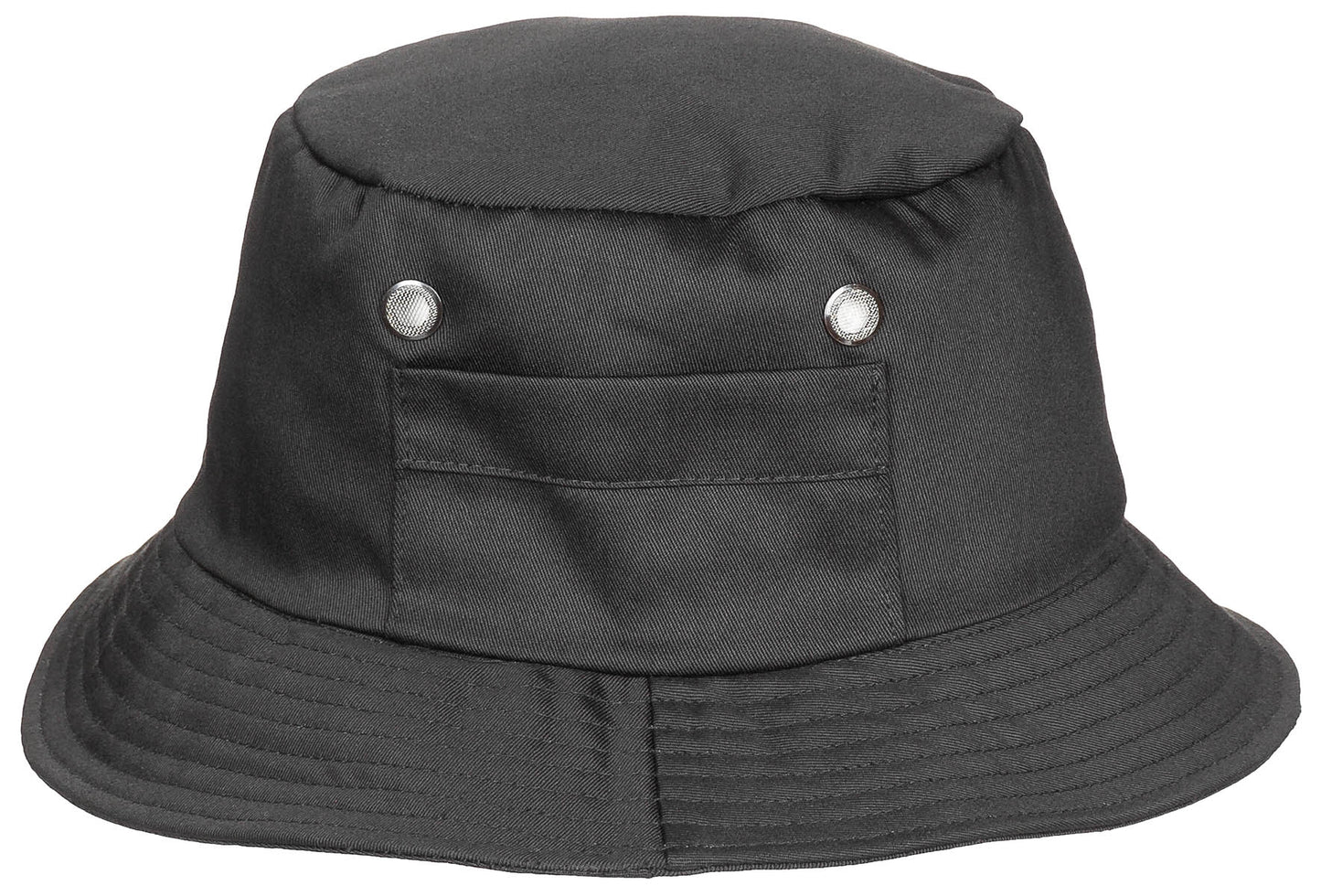 Schlapphut (Fischermütze), kleine Seitentasche, schwarz