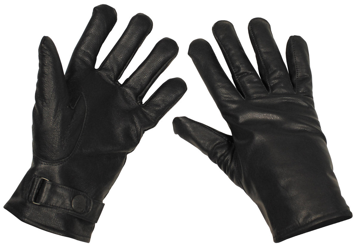 BW Lederhandschuhe, schwarz