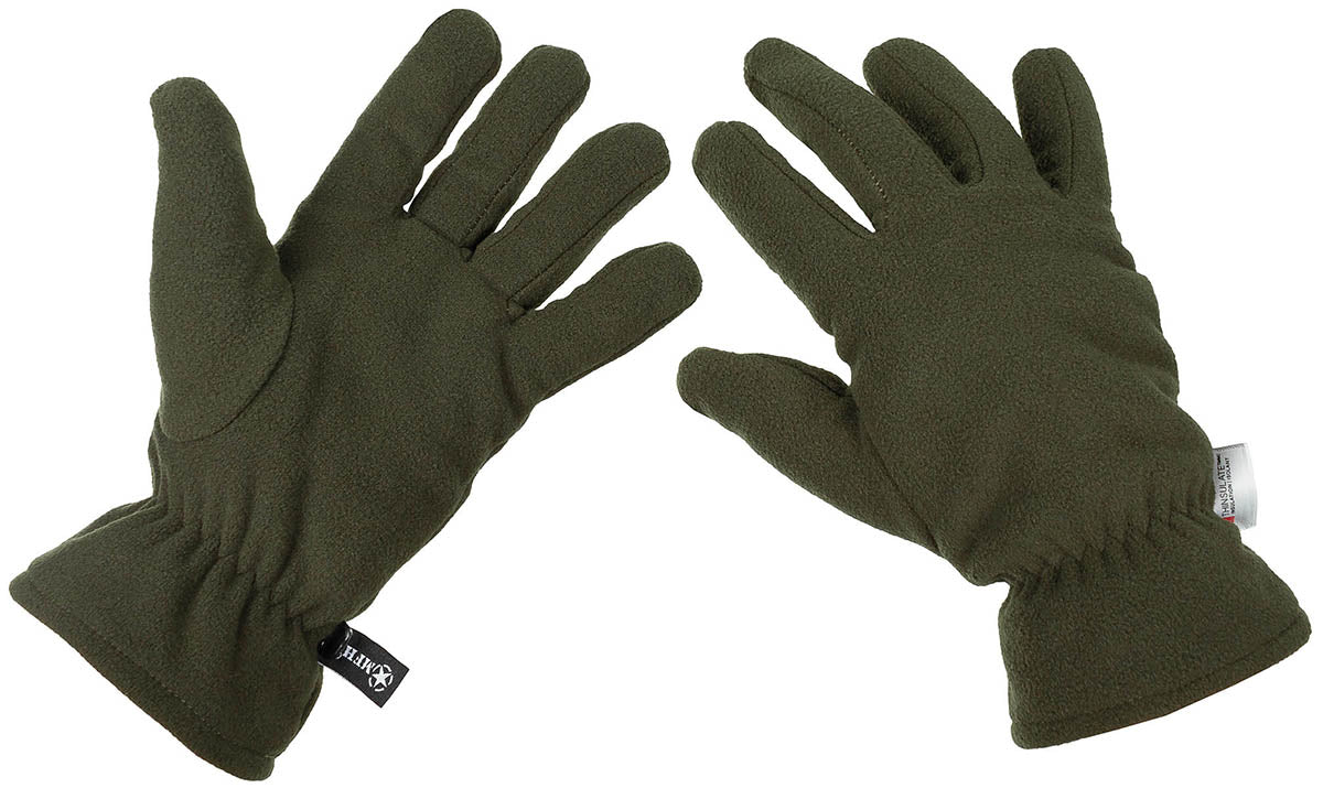 Fleece-Handschuhe, oliv, 3M+ Thinsulate+ Insulation