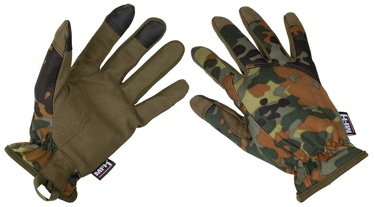 Fingerhandschuhe, flecktarn, Lightweight