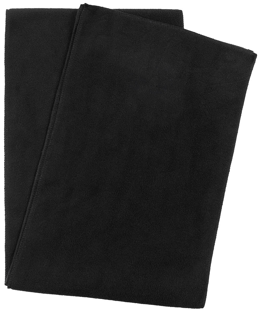 Fleece-Schal, schwarz, ca. 160 x 25 cm