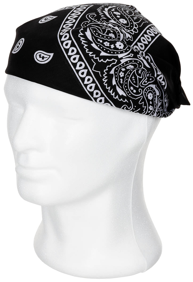 Bandana, schwarz-weiß, ca. 55 x 55 cm, Baumwolle