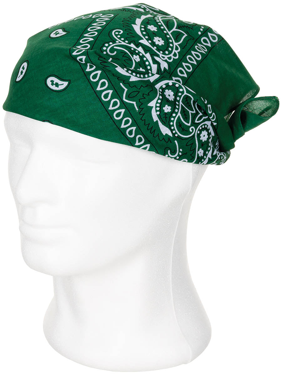 Bandana, oliv-schwarz, ca. 55 x 55 cm, Baumwolle