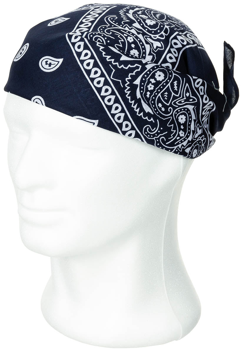 Bandana, navyblau-weiß, ca. 55 x 55 cm, Baumwolle