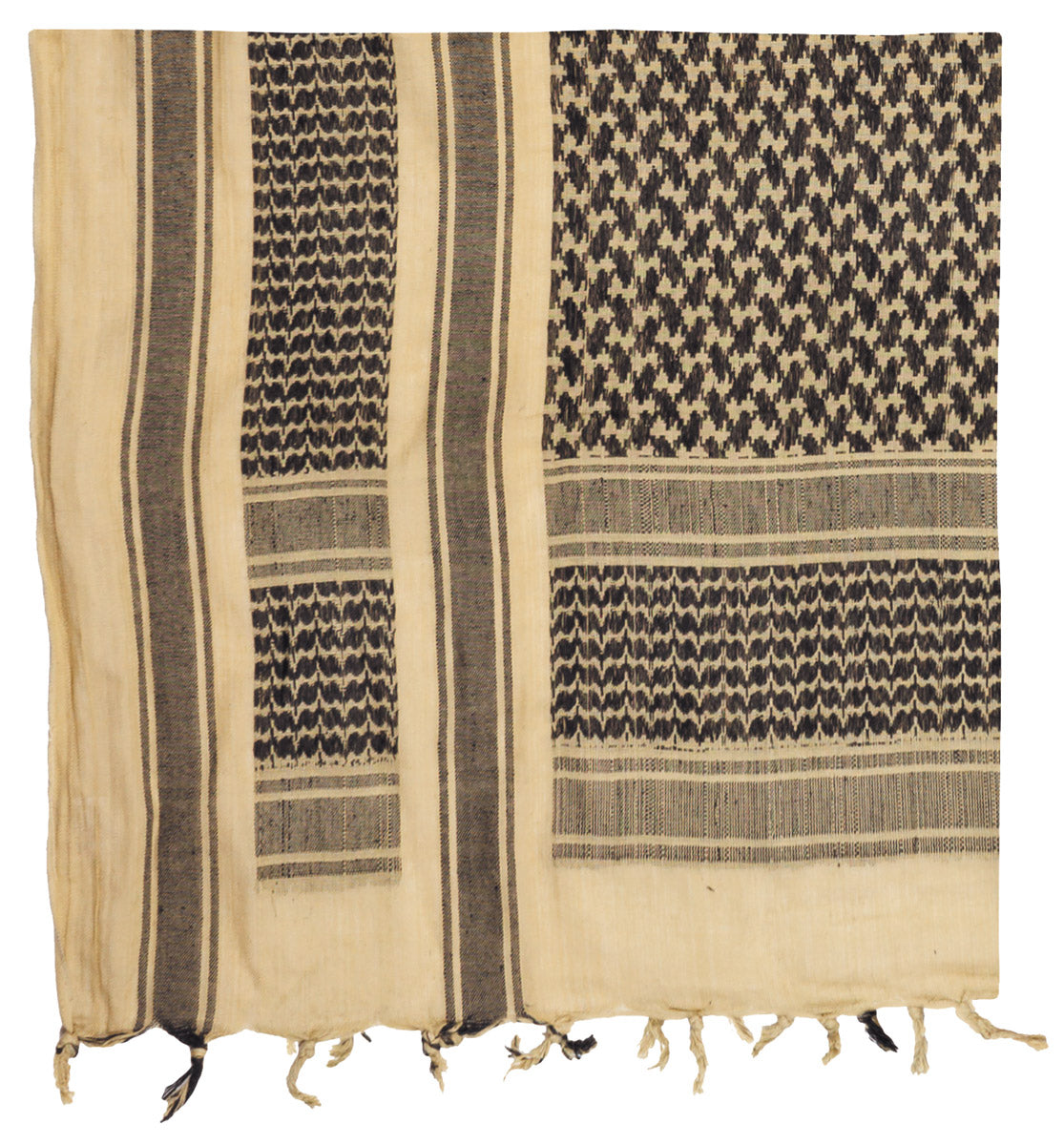 Halstuch, "Shemagh", sand-schwarz