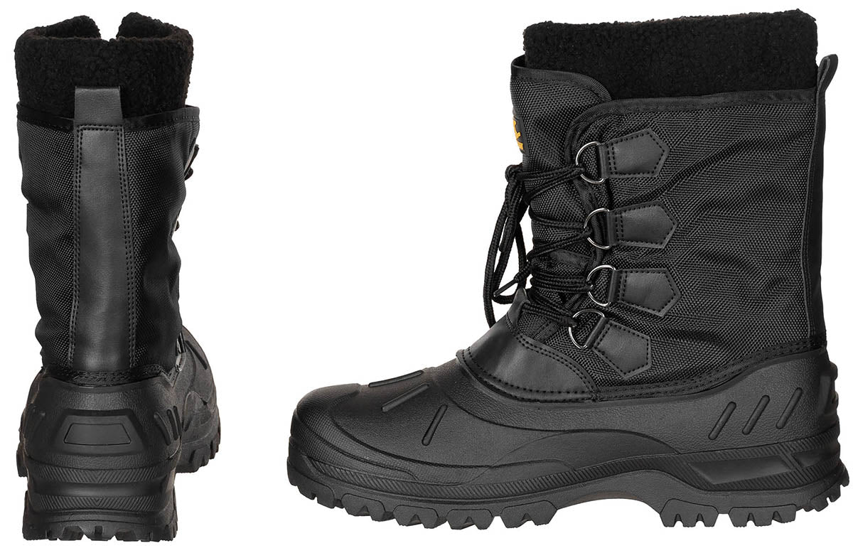 Kälteschutzstiefel, geschnürt, schwarz