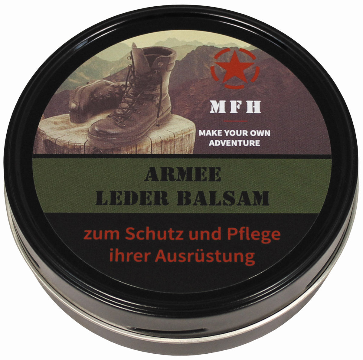 Lederbalsam, "Army", farblos, 150 ml Dose