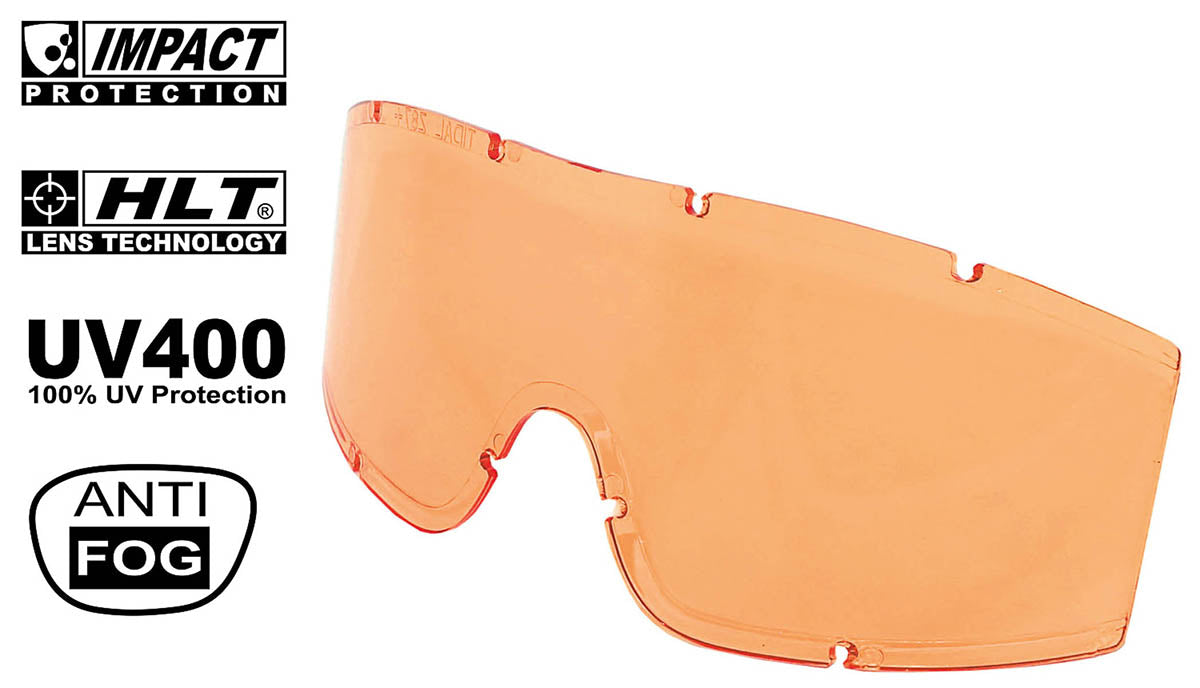 Ersatzscheibe, orange, für Tacticalbrille, KHS