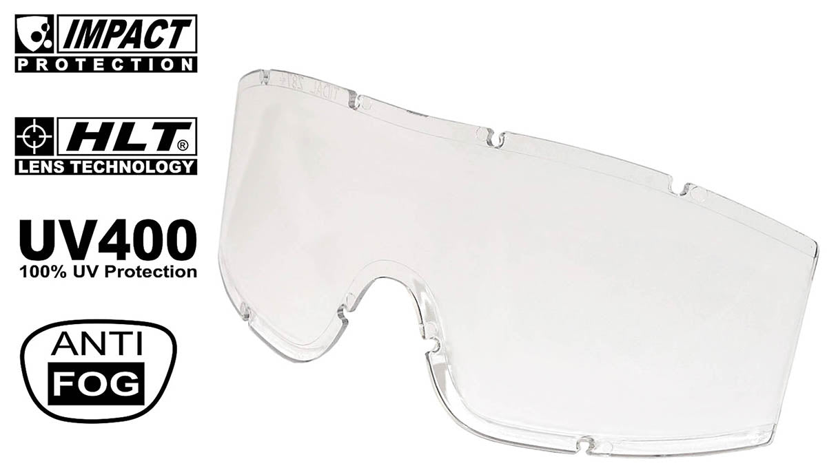 Ersatzscheibe, klar, für Tacticalbrille, KHS