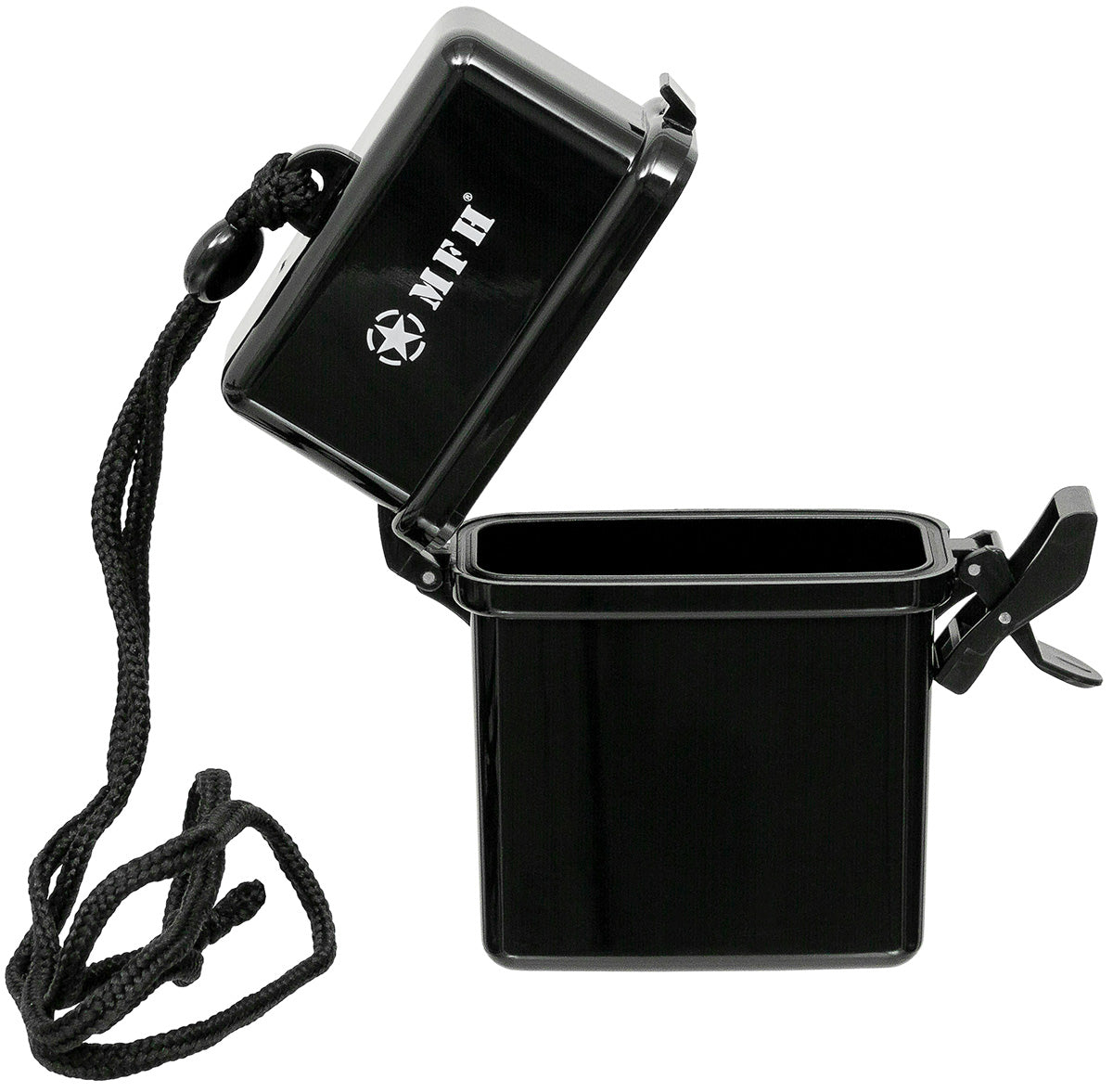 Box, Kunststoff, wasserdicht, Nackenband, schwarz