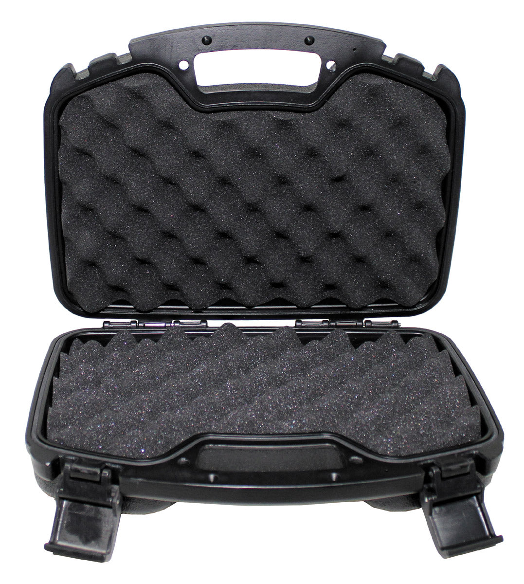 Pistolen-Koffer, Kunststoff, groß, abschließbar, schwarz