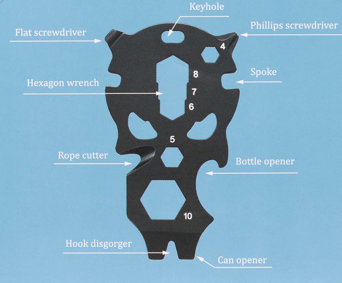 ROXON Multitool, 9 in 1, schwarz
