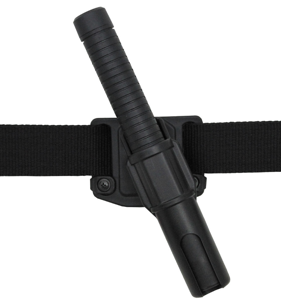 Schlagstockhalter, 12 cm, drehbar, schwarz