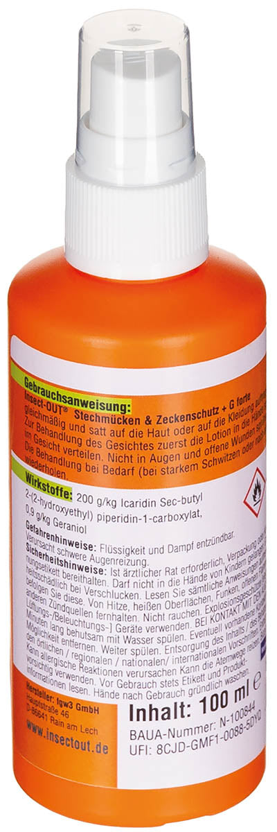 Insect-OUT, 100 ml, Stechmücken-Zeckenschutz +G