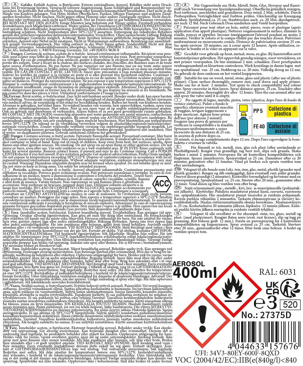 Army Farbspray, WALD GRÜN, matt, 400 ml
