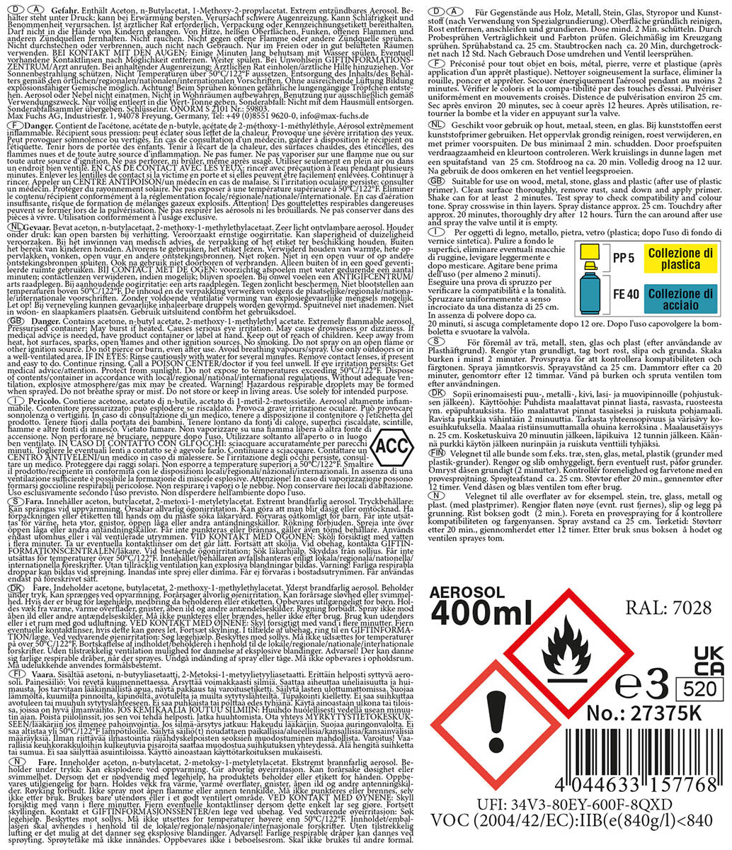 Army Farbspray, WH DUNKELGELB, matt, 400 ml