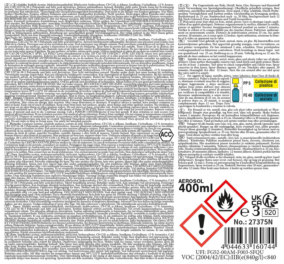 Army Farbspray, SIGNALROT, 400 ml