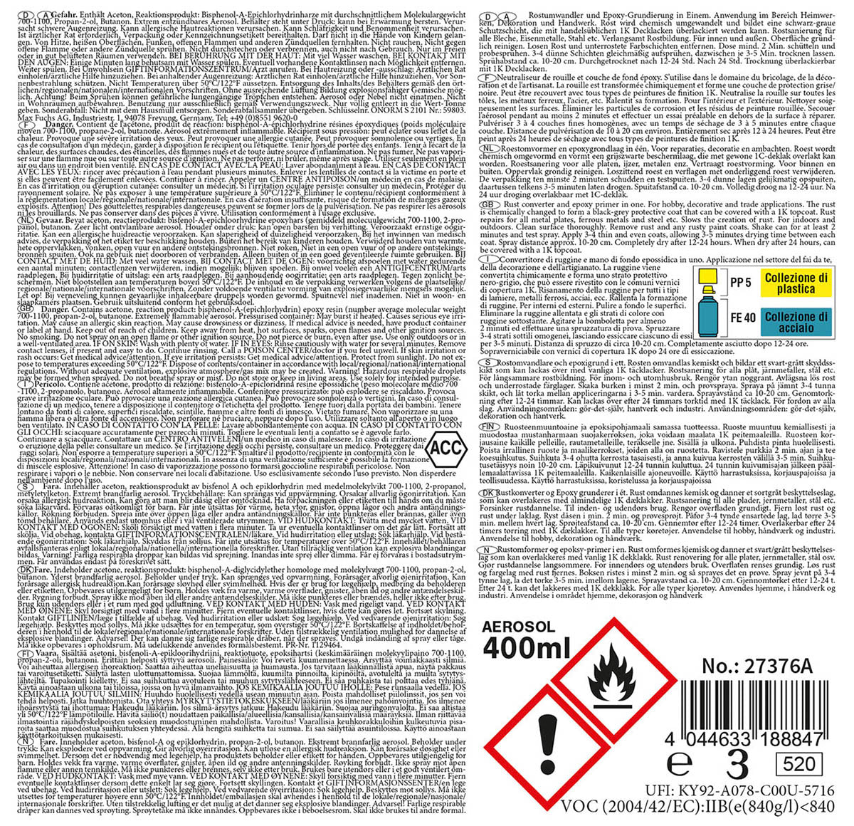 Army Rostumwandlerspray, 400 ml
