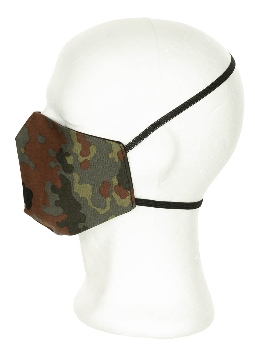 Mund- und Nasenmaske, flecktarn