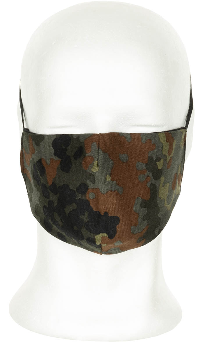 Mund- und Nasenmaske, flecktarn