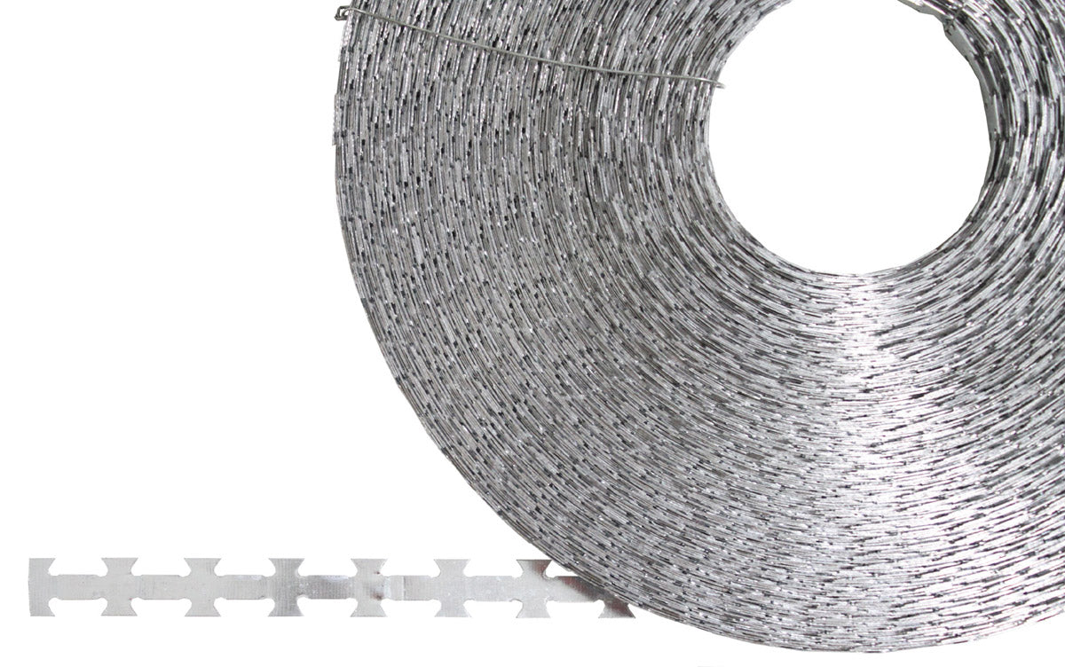 Band-Stacheldraht, Metall verzinkt, 120 m, Durchm. 30 cm