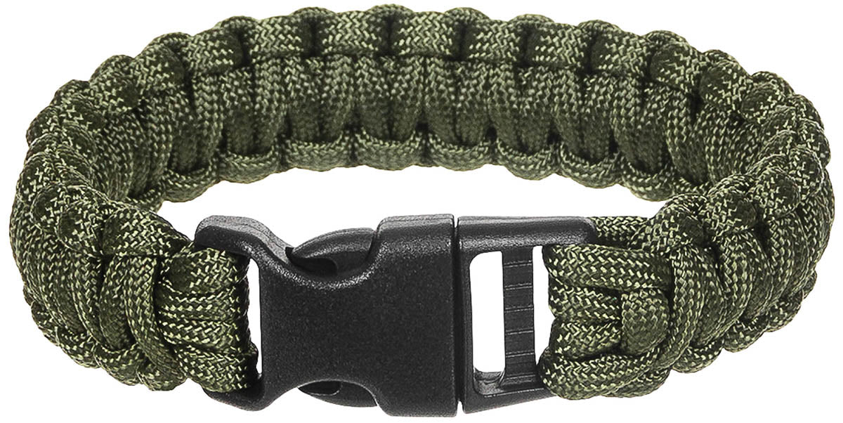 Armband, "Parachute Cord", oliv, Breite ca. 2,3 cm