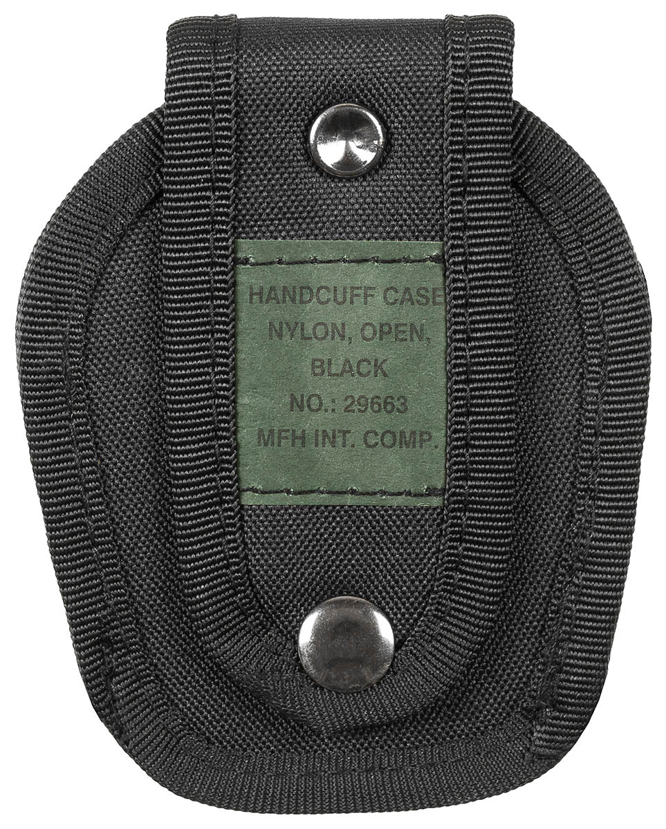 Handschellenetui, Nylon, offen, schwarz