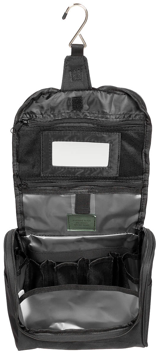 Waschzeugtasche, schwarz