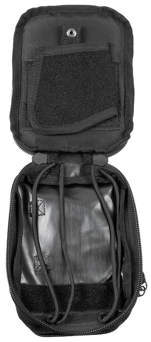 Gürtel-Umhängetasche, schwarz, mit abnehmbarem Holster