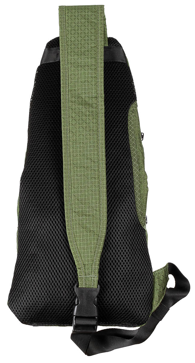 Schulter-Umhängetasche, oliv, Rip Stop, Nylon