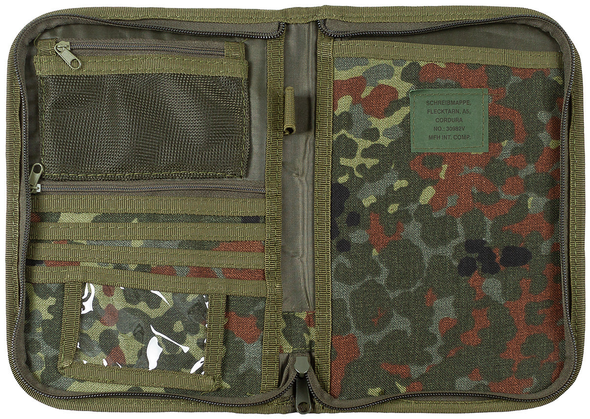 Schreibmappe, flecktarn, A5, Cordura