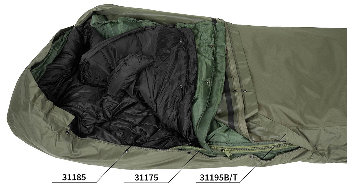 GI Modular Schlafsack System, Innenteil, "Interm.", schwarz