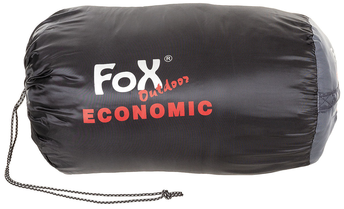 Mumienschlafsack, "Economic", schwarz-grau