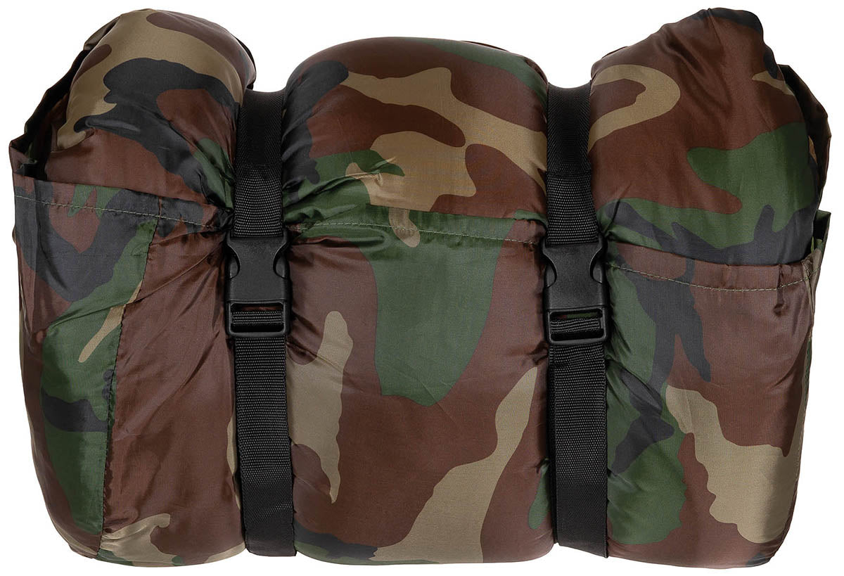 Israel. Pilotenschlafsack, woodland, 2-lagige Füllung